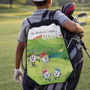 Drawstring Bag. Golf. Gifts. Easter. Kids. Adults. Customizeable.