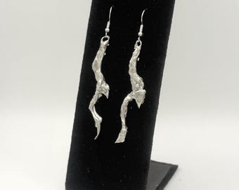 Pendientes con punta de soldadura de plata