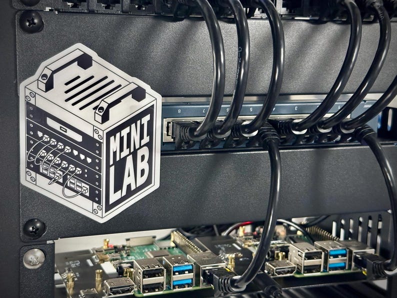 Mini Lab Server Rack Sticker | Homelab Vinyl Decal | IT Admin Sysadmin ...