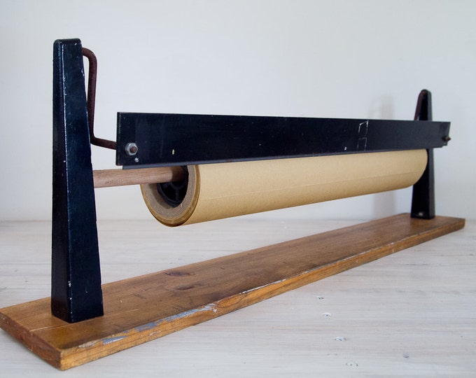 Vintage Metal Paper Roll Cutter/dispenser Etsy