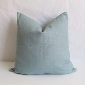 Blue Linen Pillow Covers, Accent Pillows, Solid Blue Pillow Cover, Pillow Cover 12x19, Pillow Cover, Blue Cover