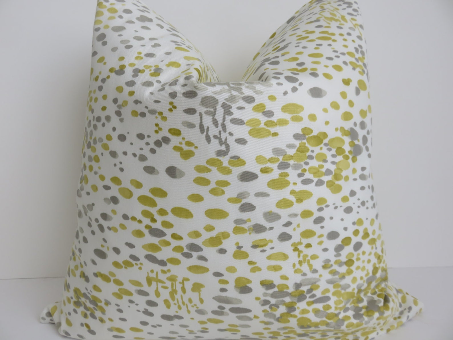 Yellow Gray White Pillow Cover Pillow Cover Decorative Etsy