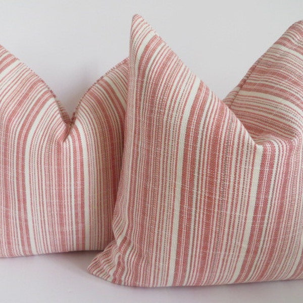 2 Pillow Covers- Coral Pillow Covers- Ivory Coral Pillows- Pillows - Pillow Covers- Set Pillows- Set Of two Pillows- Coral Pillows