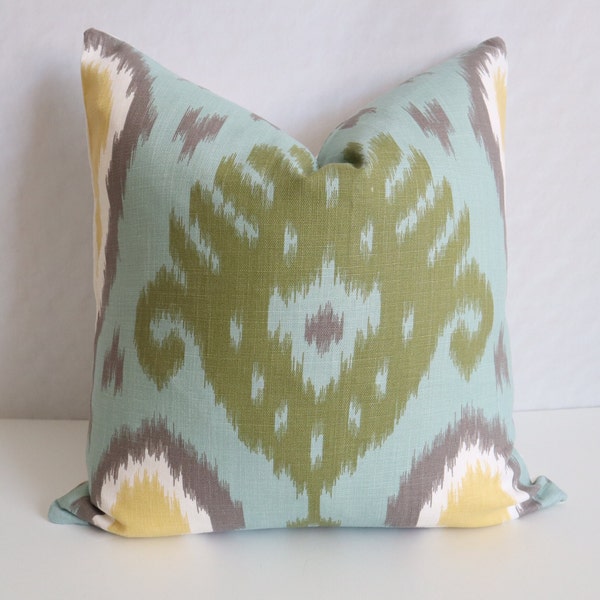 Yellow Ikat Pillows Etsy