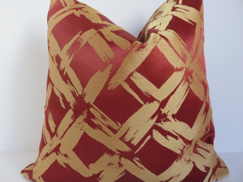 Christmas pillow cover 20x20 Pillow Cover Red gold pillow ...