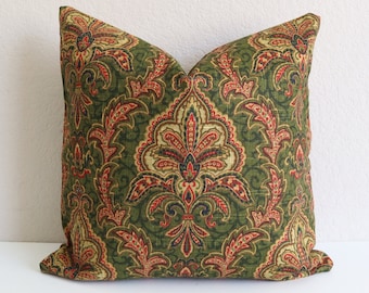 Mill Creek Raymond Waites Green Pillow Covers- Christmas Green Pillow Covers- Red Green Pillow Covers- Olive Green Covers