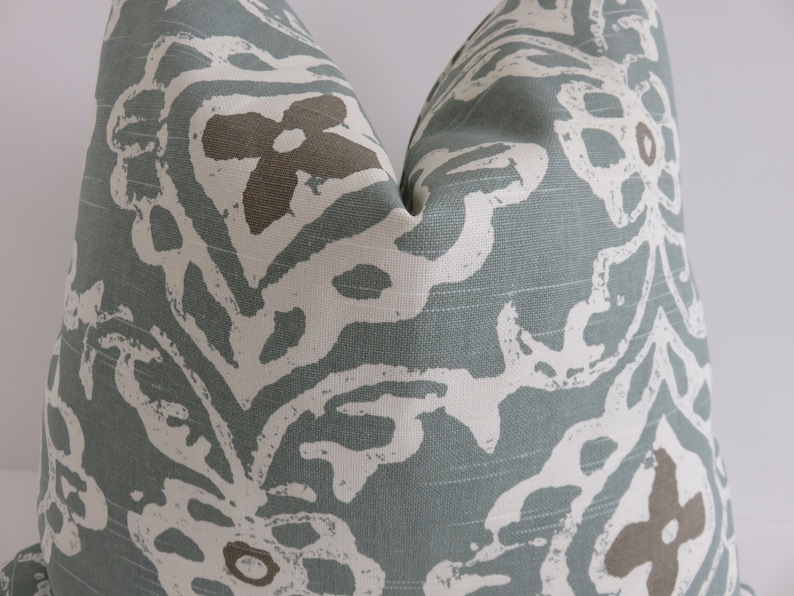 Teal Light Taupe Pillow Covers Aqua Pillow Covers Pillows Etsy