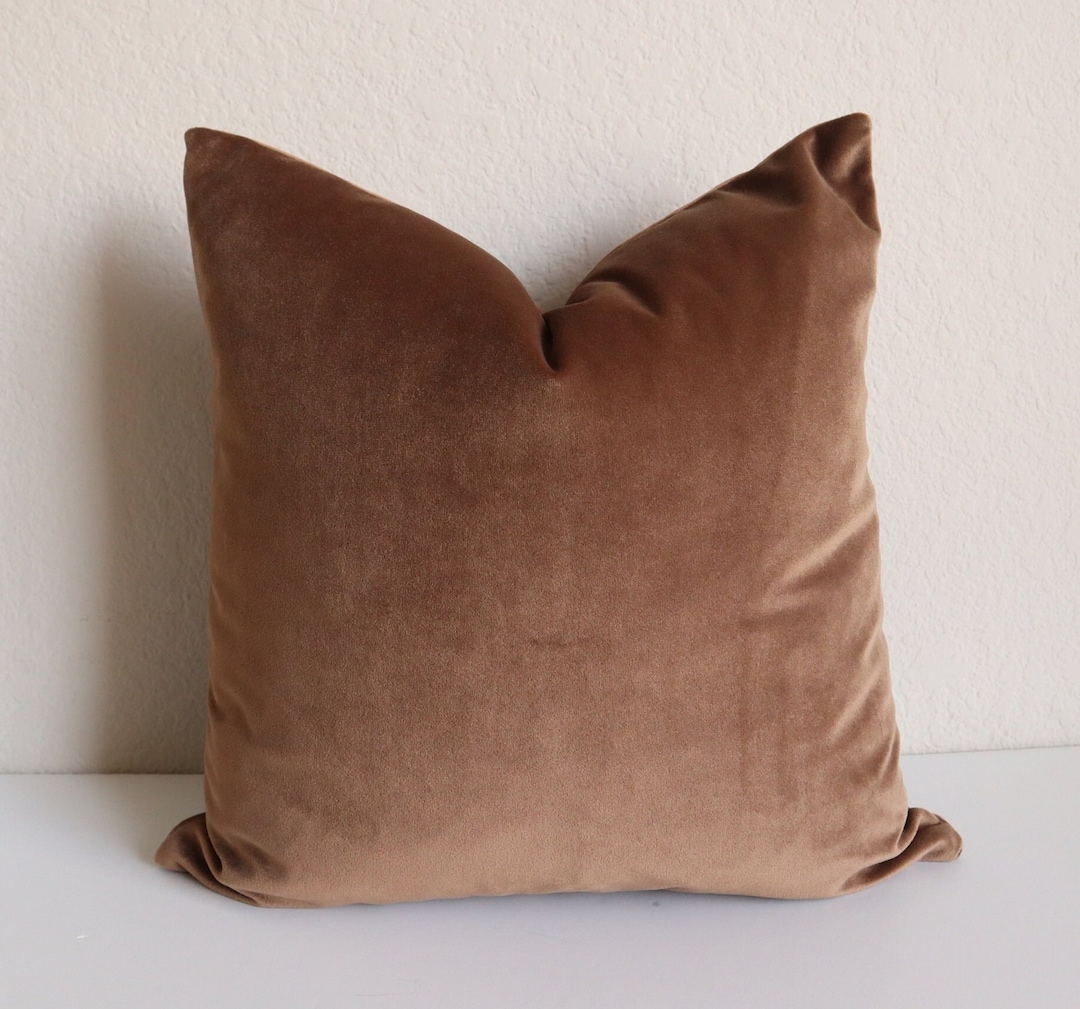 Brown Pillow Covers Light Brown Pillow Covers Velvet Pillow Covers