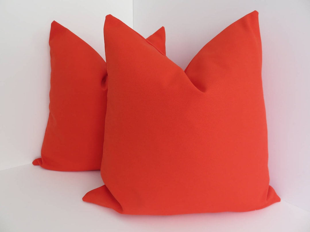 Outdoor/indoor Mojo Pillow Covers Red Orange Pillow Covers Outdoor