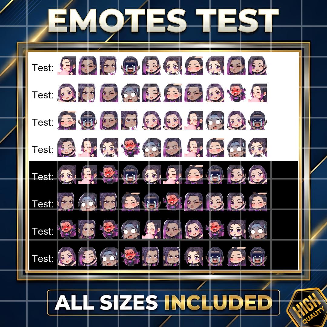 Reyna Chibi Emote Pack of 20 | Valorant, Stickers for Twitch, Discord ...