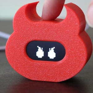 Interactive Desk Pet Lil Devil – Animated Eyes, USB-C Powered Toy, Office Companion