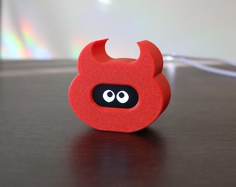 Interactive Lil' Devil Desk Pet – Animated Eye Desk Toy, Remote Worker Gift, Office Companion, Programmer Gift