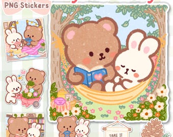 70 pegatinas acogedoras para una vida tranquila para GoodNotes / Pegatinas digitales de estilo de vida acogedor / Pegatinas para agendas