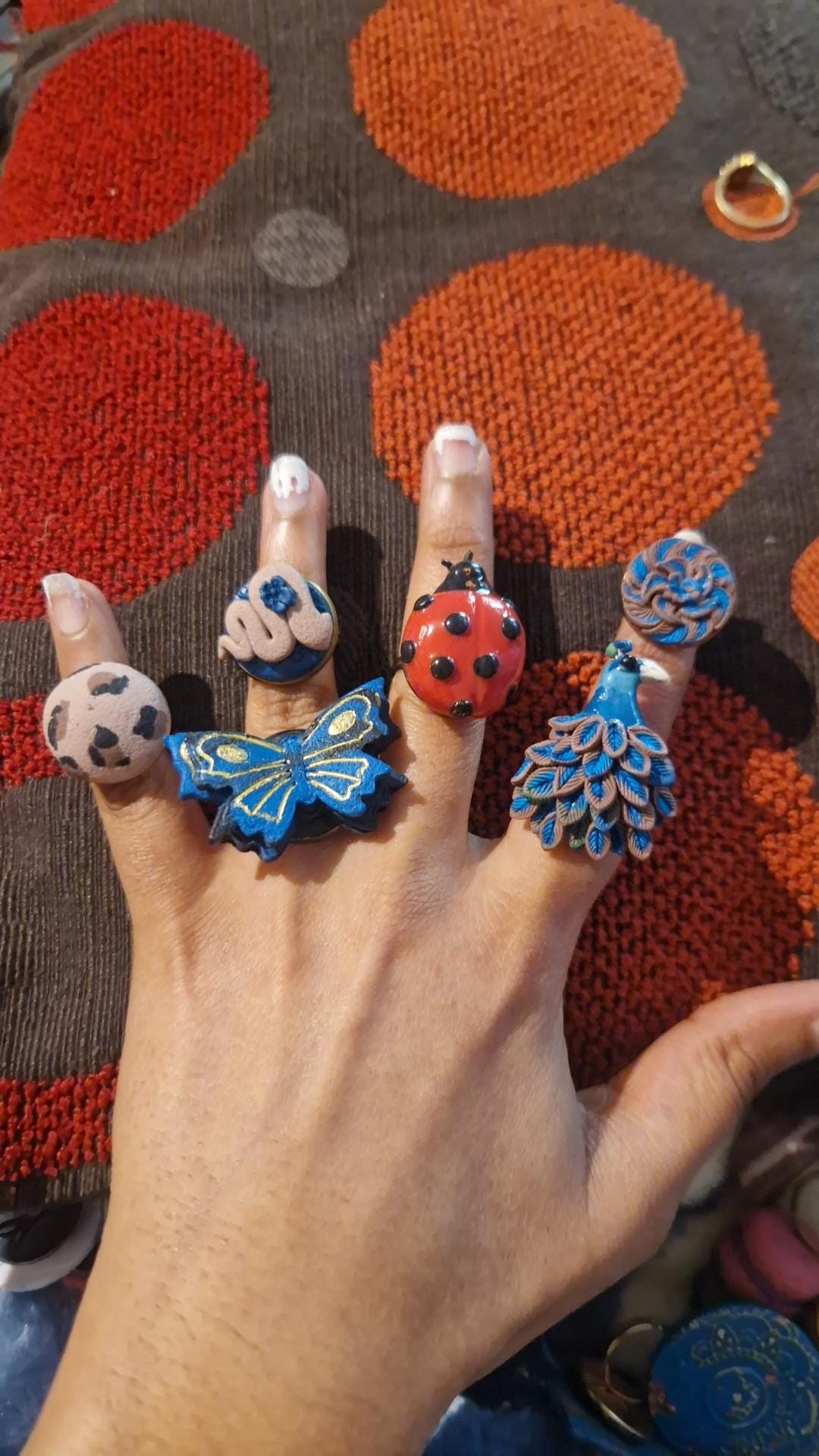 Insect Rings Craft Animal, Insect, Bird Statement Rings - Etsy