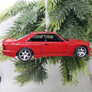 Mercedes Benz 560 SEC AMG Christmas Ornament