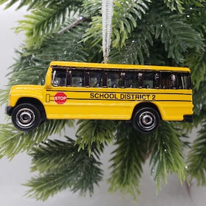 School Bus Christmas Ornament