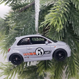Fiat 500e Christmas Ornament