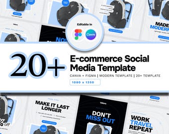 20+ Modern E-commerce Social Media Templates (Canva & Figma)