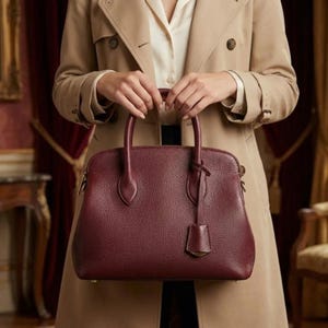 レザートートバッグ型紙 PDF | 構造化ジッパーハンドバッグテンプレート | DIYレザー財布縫製型紙 | A4、A0、A1、DXF、USレターサイズ