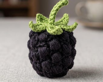 Motif mûres et framboises au crochet | Mini fruits amigurumi PDF | Point bouffant | Crochet facile pour débutant | Téléchargement instantané