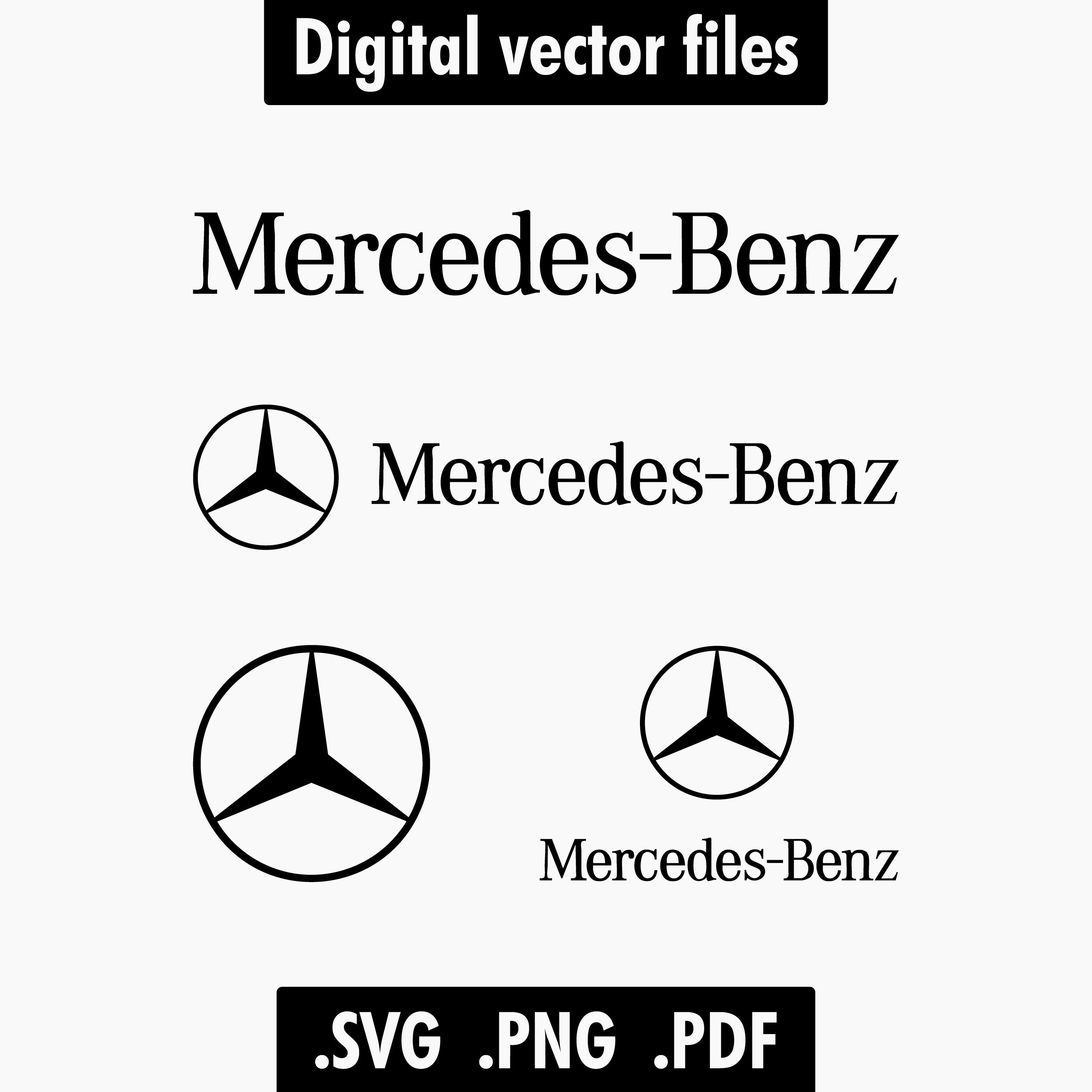 Mercedes-benz Logo Svg Png Pdf | Mercedes-benz Vector | Clip Art, Icon ...