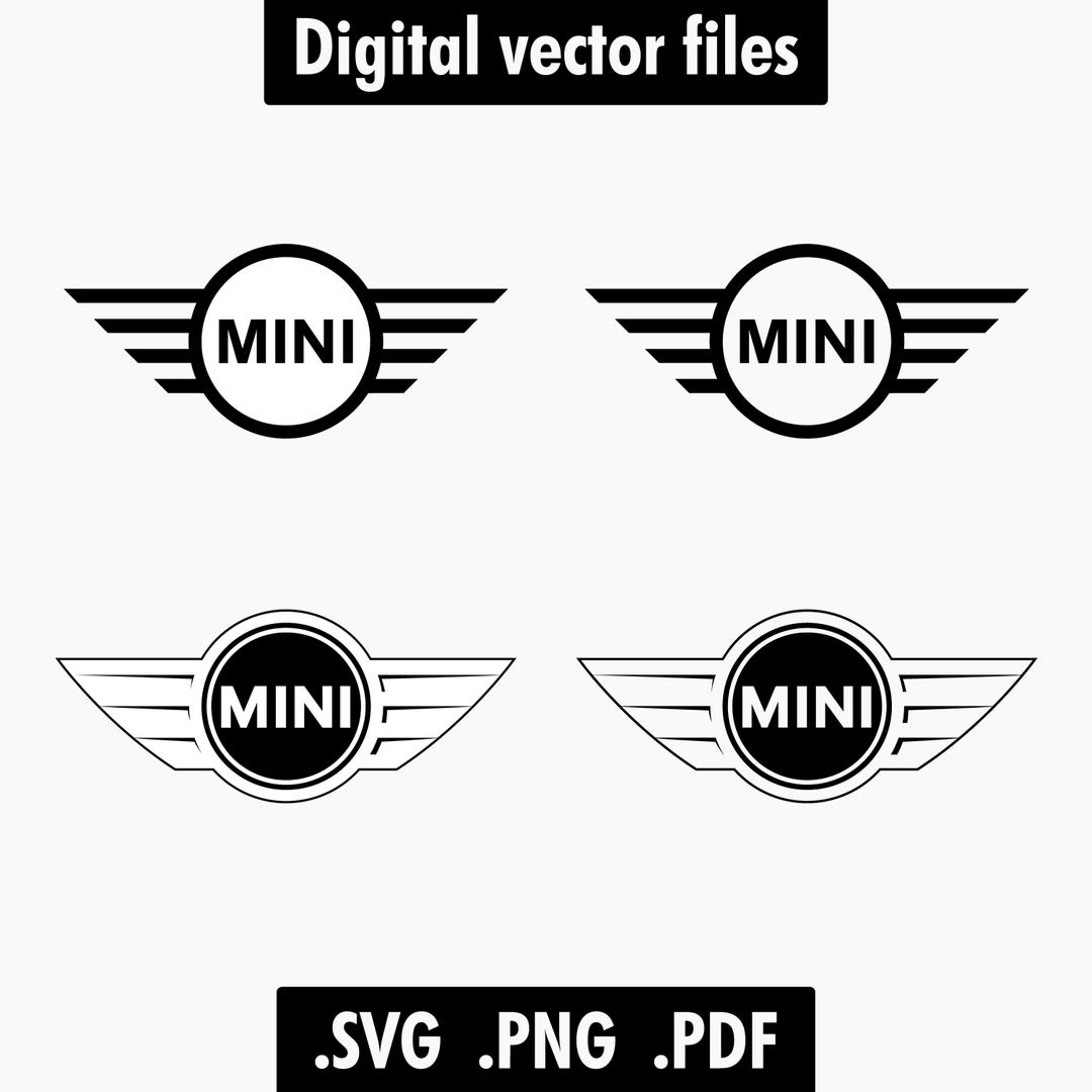 Mini Logo Svg Png Pdf | Mini Vector | Clip Art, Icon, Sticker | Instant ...