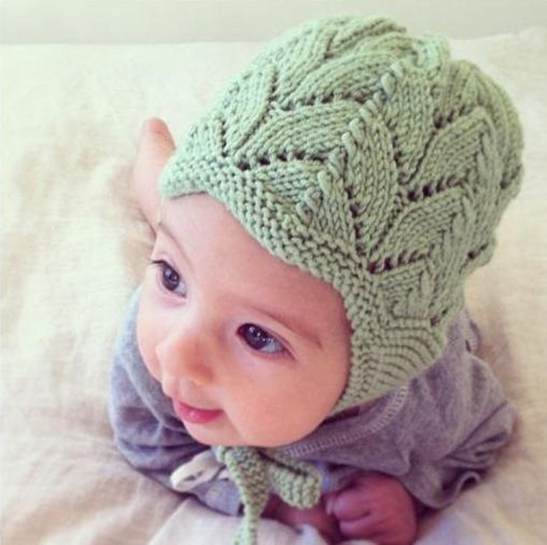 CLOVER PDF English Only Knitting Pattern to Knit Your Own Hat at Home Little Clover Earflap Hat NB to 4/5 Years image 2