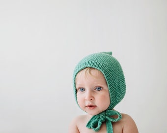 FINLEY PDF English Only Knitting Pattern to Knit Your Own Hat at Home - Little Finley Pixie Hat 3M up to 48M