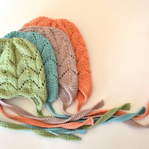 CLOVER PDF English Only Knitting Pattern to Knit Your Own Hat at Home Little Clover Earflap Hat NB to 4/5 Years image 3