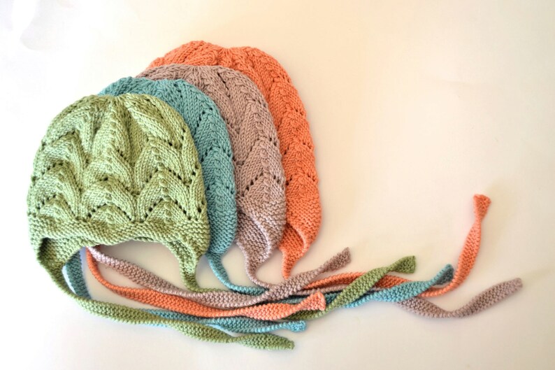 CLOVER PDF English Only Knitting Pattern to Knit Your Own Hat at Home Little Clover Earflap Hat NB to 4/5 Years image 3