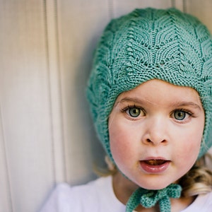 CLOVER PDF English Only Knitting Pattern to Knit Your Own Hat at Home Little Clover Earflap Hat NB to 4/5 Years image 1