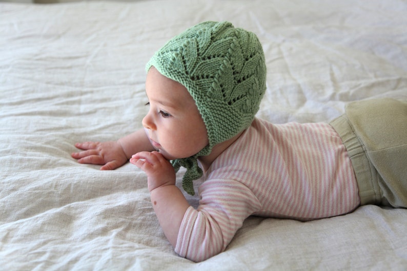 CLOVER PDF English Only Knitting Pattern to Knit Your Own Hat at Home Little Clover Earflap Hat NB to 4/5 Years image 5