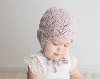 CLOVER PDF English Only Knitting Pattern to Knit Your Own Hat at Home - Little Clover Earflap Hat NB to 4/5 Years