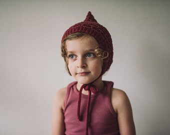 CAMILLA PDF English Only Knitting Pattern to Knit Your Own Hat at Home - Little Camilla Pixie Hat NB up to 5YRS