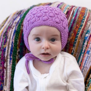 PURDEY PDF Earflap Hat Knitting Pattern for NB to 6yrs English Only to Knit Your Own Hat at Home