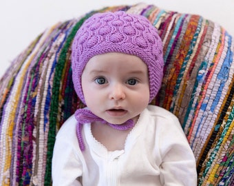 PURDEY PDF Earflap Hat Knitting Pattern for NB to 6yrs English Only to Knit Your Own Hat at Home