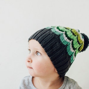 Keaton Slouch Mütze Strickanleitung: Chevron Design (PDF)