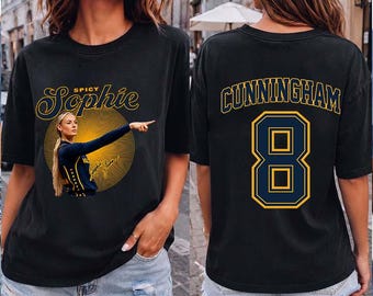 Camiseta de baloncesto Sophie Cunningham 8 para mujer, estilo vintage, cómoda y colorida.