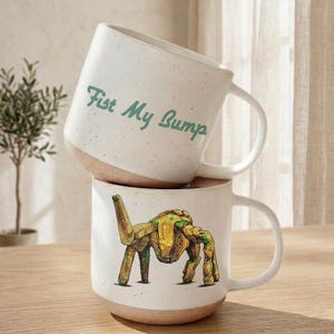 Taza de cerámica Fist My Bump, taza divertida de Rocky Alien de la película, taza Rocky Amaze Space, regalo para amantes de los libros de ciencia ficción, regalo para fans de Andy Weir