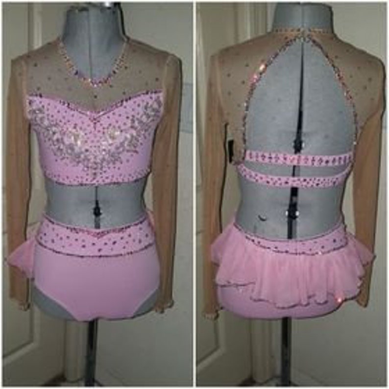CONTACT BEFORE ORDERING Made to Order Jazz Musical Theater Dance Rhinestone Pageant Talent Costume image 5