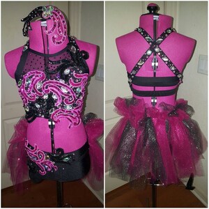 CONTACT BEFORE ORDERING Made to Order Jazz Musical Theater Dance Rhinestone Pageant Talent Costume image 8