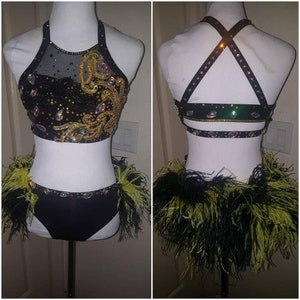 CONTACT BEFORE ORDERING Made to Order Jazz Musical Theater Dance Rhinestone Pageant Talent Costume image 4