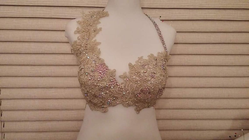 Made to Order Custom Dance Bling Glitz Pageant Talent BRA TOP | Etsy