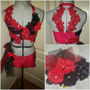 CONTACT BEFORE ORDERING Made to Order Jazz Musical Theater Dance Rhinestone Pageant Talent Costume image 7