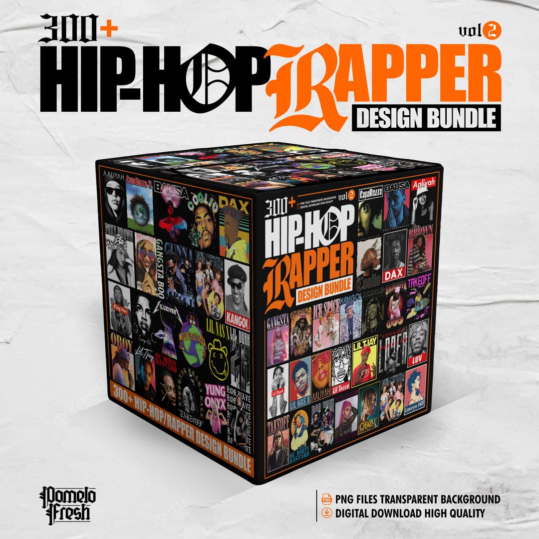 Hip Hop Rappers Design 300+ Vol.2 Music Artists Bundle Design / Tshirt ...