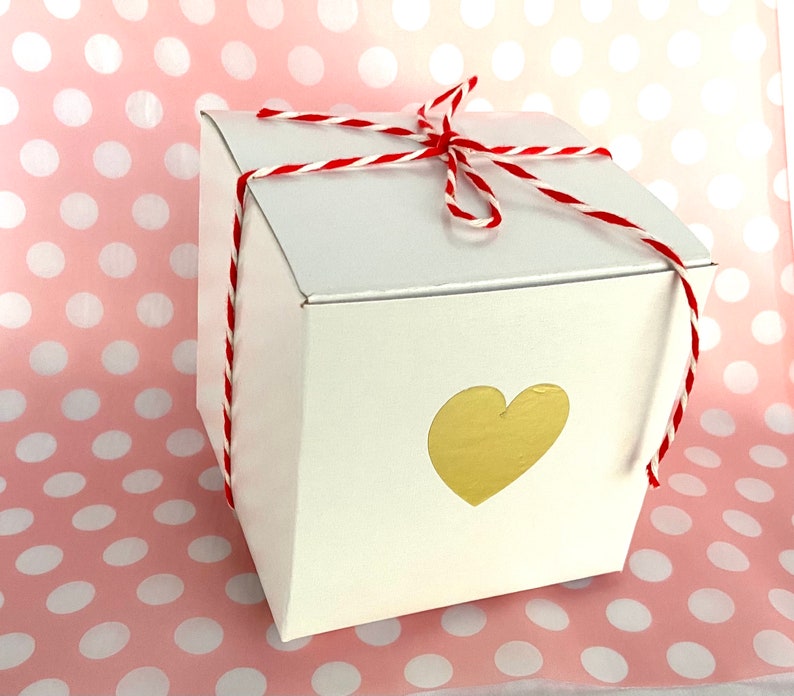 White Gift Boxes-4x4x4-DIY Crafts-wedding, gifts-10ct image 5