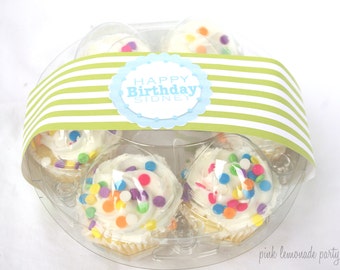 3CLeaR Round EGG Boxes--fill with mini cupcakes,easter eggs, cookies, fruit, hold cake balls,truffles or peepss-3ct