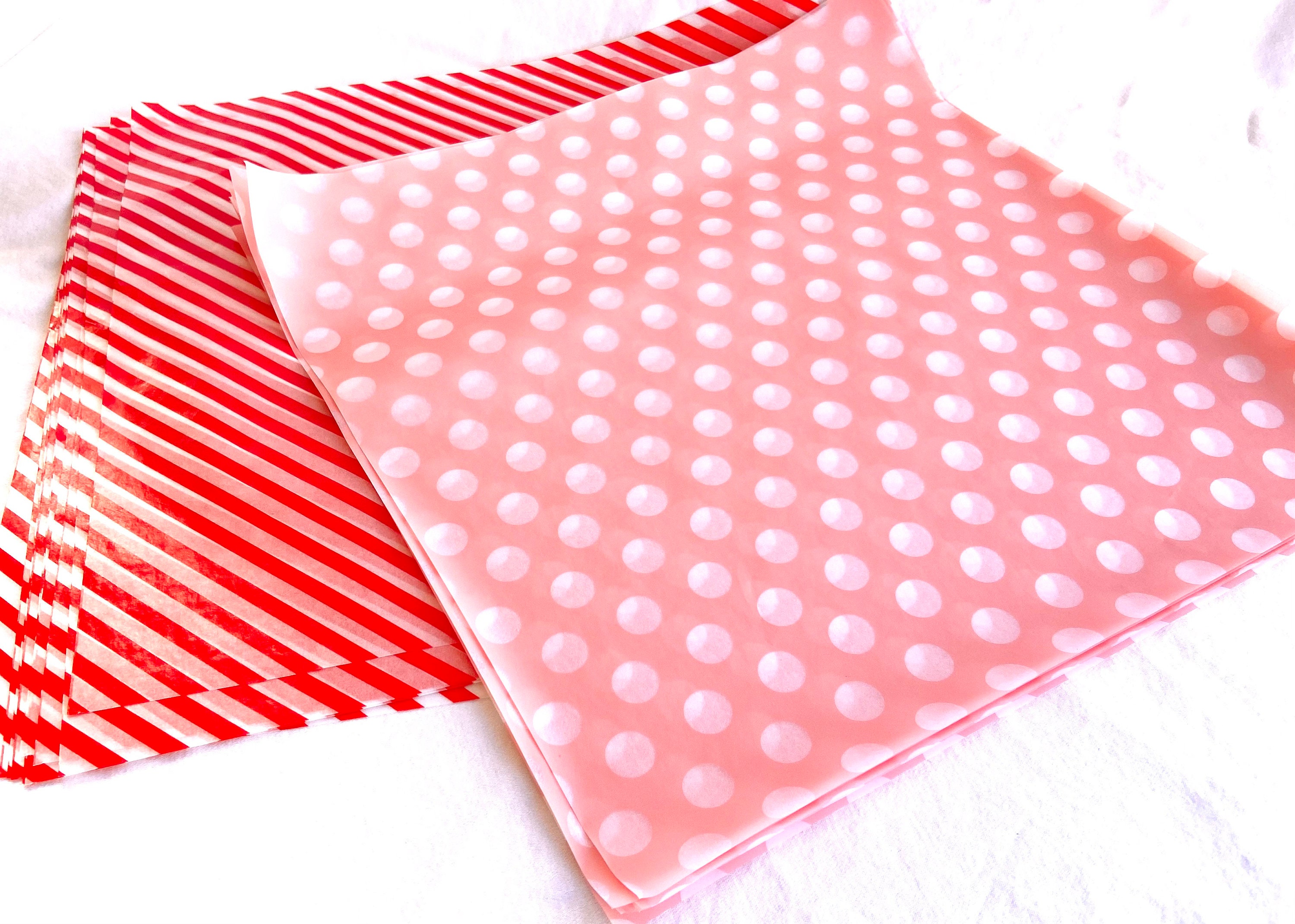 Red Stripe Patterened Wax Paper Sheets – KreativeBaking