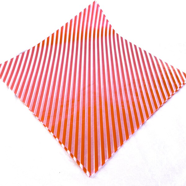 25 Red Diagonal Stripe WAX PAPER sheets-Pink Lemonade party shop EXCLUSIVE-basket liners-food safe