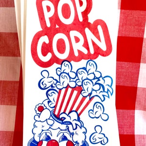 ViNTaGe STyLe CLoWN PoPCoRn BaGsBirthday PartiesCarnival themesports theme25ct image 1